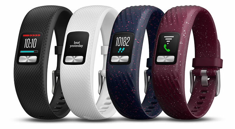 différentes couleurs garmin vivofit 4